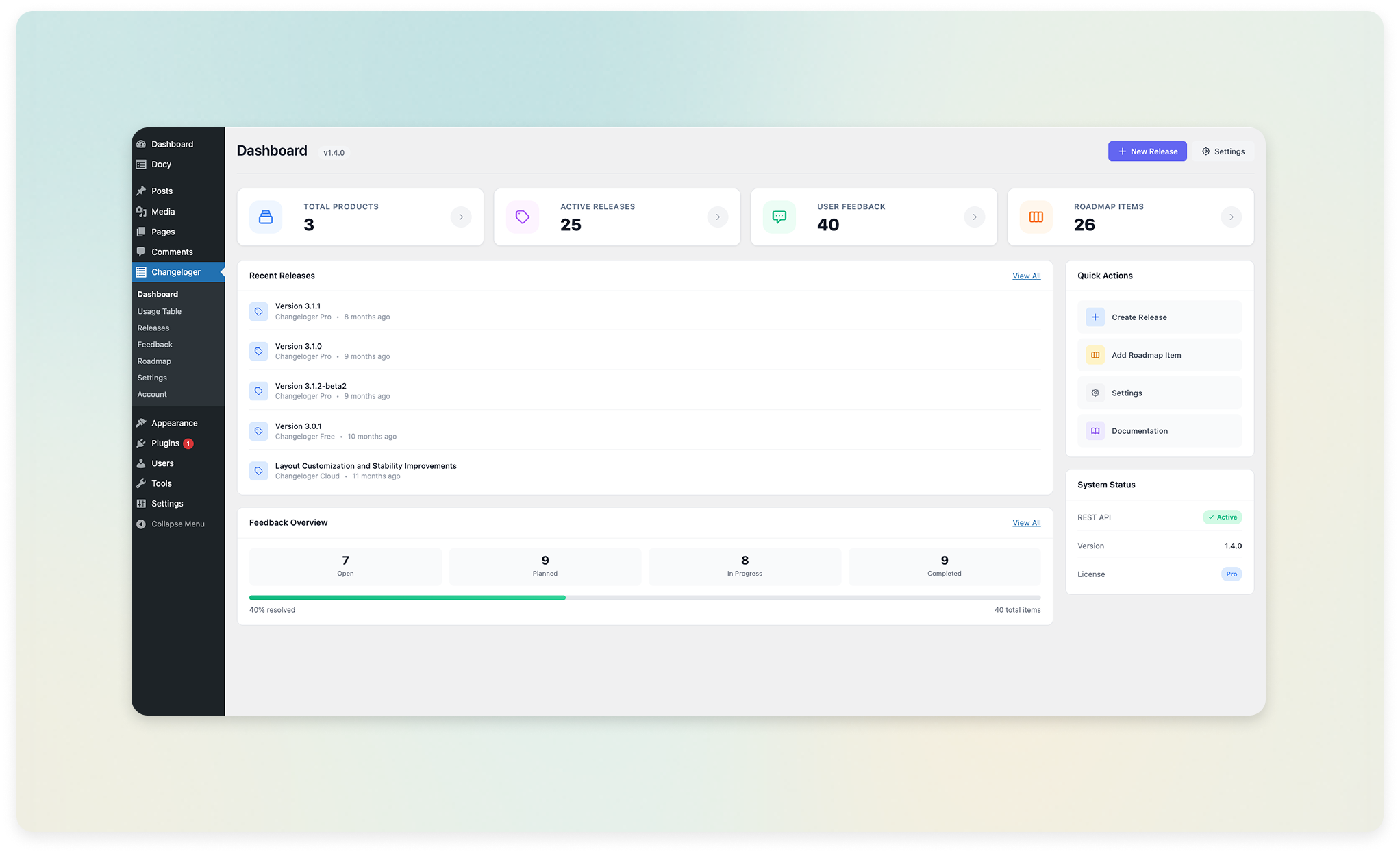 Admin Dashboard Demo